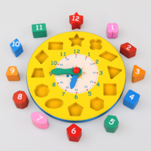 Wooden Educational Clock Face Toy For Kindergarten Children&#39;s Cognitive ... - £23.07 GBP