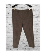 Made in Italy MARIO GRIFONI Pants Brown Tartan Trousers Size 46/MED - $24.74