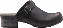 Eastland Adele Women&#39;s Black Leather Slip-on Clog Shoes, #33978-01 - £47.07 GBP