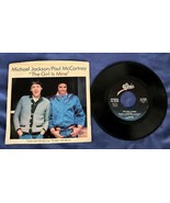 Michael Jackson Paul McCartney The Girl Is Mine 45 RPM Record + Picture ... - $16.19 CAD