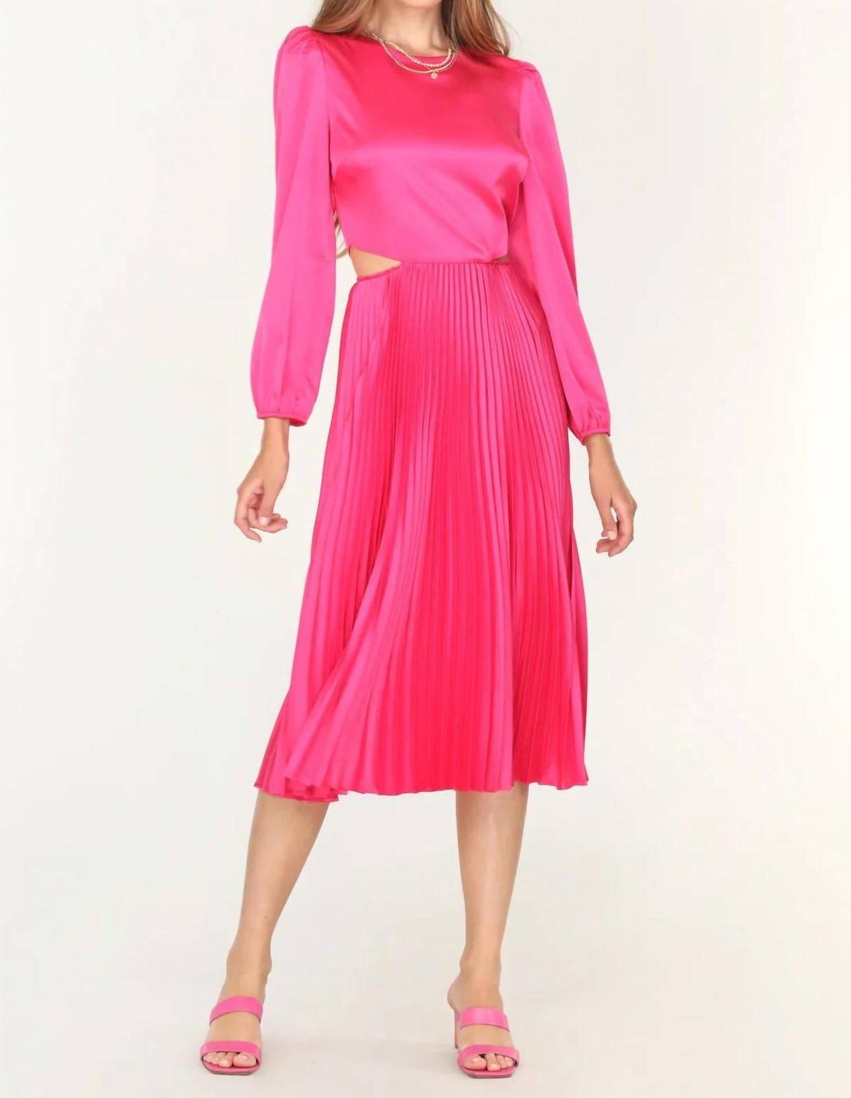Adelyn Rae Pleated Cut Out Dress Size XS - $54.45