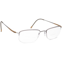 Silhouette Eyeglasses 7791 80 6056 Titan Gunmetal/Gold Half Rim Frame 51... - $159.99