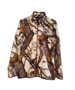 Mossy Oak Fleece Camo Jacket Women L 12-14 Womens Full Zip Long Sleeve M... - £18.33 GBP