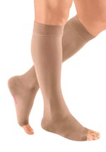 Medi Plus Calf Highs, Open Toe,  20-30mmHg, (Size: V) Beige - £33.70 GBP