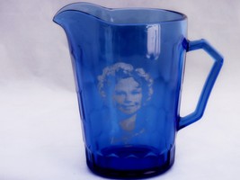 Hazel Atlas Cobalt Blue Depression glass collectible Shirley Temple 4¼” Pitcher - £7.84 GBP