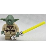 Yoda Lego Minifigure with saber - $16.33 CAD