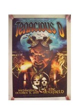 Tenacious D Concert Poster The Warfield October 31, 2001 Jack Black - £52.95 GBP