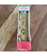 Vintage Yellow Happy Birthday Pillar- Light Up Throughout Yearly Birthdays - $280.80 MXN