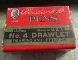 Vintage Esterbrook Pens No 4 Drawlet box with 10 Nibs included - £7.44 GBP