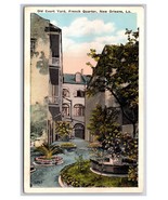 Court Yard French Quarter New Orleans Louisiana LA UNP WB Postcard Y14 - £2.32 GBP