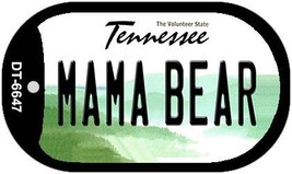 Mama Bear Tennessee Novelty Metal Dog Tag Necklace DT-6647 - £12.70 GBP