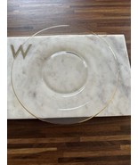 Bormioli Rocco Round Assiette PLATE Platter 10” Gold Clear Glass - $426.32 MXN