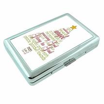 Christmas Tree Em1 Hip Silver Cigarette Case Id Holder Metal Wallet 4&quot; X 2.75&quot; R - £6.35 GBP