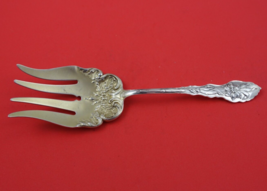 Narcissus by Unger Sterling Silver Fish Serving Fork Gold Washed 8&quot; Heirloom - £302.54 GBP