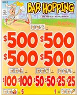 $1 Instant Pull-Tabs -Bar Hopping 4000 Count (Random Title) - $5,959.59 MXN