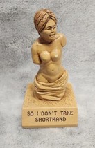 Vintage Figurine-I Don&#39;t take shorthand-Paula 1972 USA W263 - £5.42 GBP