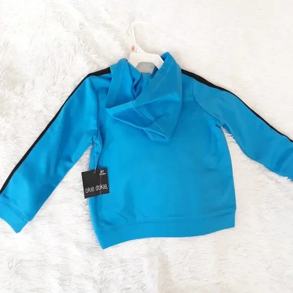 Okie Dokie Toddler Pullover hooded Top / Jacket (2T) Blue & Black ~ NEW!!! Item image 6