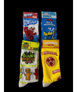 Novelty Socks Lot 4 Food Adult Sour Patch Kids Lunchables Rice Krispies ... - €42,76 EUR