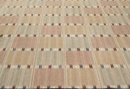 Handmade Wool Flat-weave Kilim Modern Boho Geometric Rug For Living Room... - $602.32+