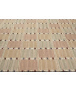 Handmade Wool Flat-weave Kilim Modern Boho Geometric Rug For Living Room... - $602.32+