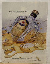 CROWN ROYAL Whisky - Have you ever seen a grown man cry? Magazine Print Ad - £3.30 GBP