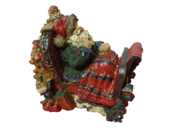 Cedar Creek Collection Resin Santa Sitting On Sleigh 7&quot;T x 9&quot;L In Origin... - £13.91 GBP