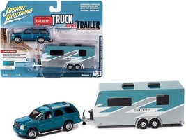 2005 Cadillac Escalade Teal Metallic with Camper Trailer Limited Edition to 601 - £26.01 GBP