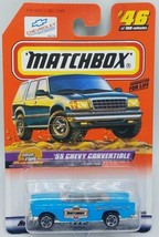 1999 Matchbox '55 Chevy Convertible Drop Tops Official Parade Car Drop Tops MOC - $3.51