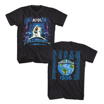 ACDC Ballbreaker World Tour 1996 Men&#39;s T Shirt Locations Rock Band Concert - £23.58 GBP+