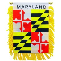 Maryland State Flag Mini Banner 3&quot; x 5&quot; - $11.66