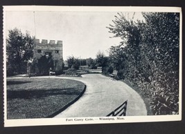 Vintage PC Winnipeg, Manitoba Canada Fort Garry Gate B&amp;W - £3.95 GBP