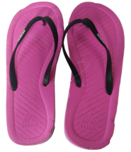 RBX Active Womens Core Summer Basic Printer Flip Flop Pink/Black Size 9-10 - £11.67 GBP