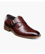 25162,Stacy Adams Leather Shoes Desmond Cap Toe Buckle Strap All Colors - £92.22 GBP