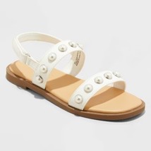 Cat &amp; Jack Weiß Eve Kinder&#39; Sommersandalen Zum Reinschlüpfen Nwt - $242.67 MXN
