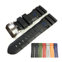 Rubber Strap 24mm 26mm for Officine Panerai Watch Submersible Luminor Radiomir - $34.48