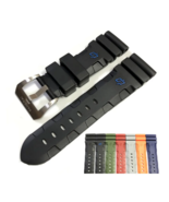 Rubber Strap 24mm 26mm for Officine Panerai Watch Submersible Luminor Radiomir - $34.48