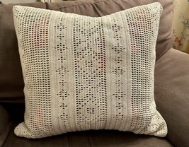 Ralph Lauren Decorative Throw Pillow Sham Crocheted Elizabetta Bedding v... - $34.99