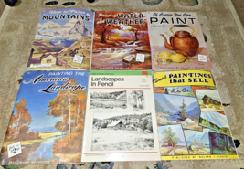 Lot of 5 Walter Foster Art Instruction Books Materials Oil Drawing