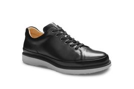 Samuel Hubbard Hubbard Fast Leather Lace Up Casual Sneaker, Black, Size ... - $79.19