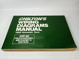 Chilton&#39;s Motor Age Professional Wiring Diagram 1989 Domestic Cars - £31.59 GBP