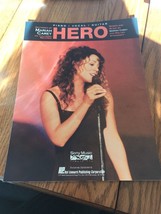 Hero Sheet Music Piano Vocal Guitar Piano Vocal Mariah Carey Ships N 24h - £16.17 GBP