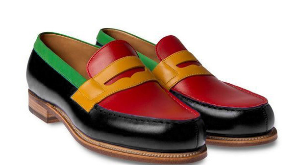 Penny Loafer Slip Ons Shoes Men's Multi Color Premium Quality Leather Apron Toe