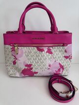 Michael Kors Hailee Satchel Crossbody Tote Pink Floral Handbag Purse - $59.39