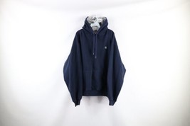 Vintage Champion Mens XL Faded Classic Logo Heavyweight Hoodie Sweatshirt Blue - £43.02 GBP