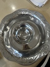 LENOX 2pc FRENCH PERLE CHIP/DIP 12&quot; ALUMINUM BNWT POLISH STEEL  SHINNY B... - $49.22