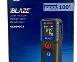 BOSCH GLM100-23 Blaze 100ft Laser Measure with Backlit Display 100&#39; RANG... - £28.85 GBP