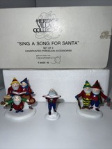 Department 56 &quot;Sing a Song for Santa&quot; Set of 3 #56316 - £11.71 GBP