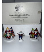 Department 56 &quot;Sing a Song for Santa&quot; Set of 3 #56316 - £11.71 GBP