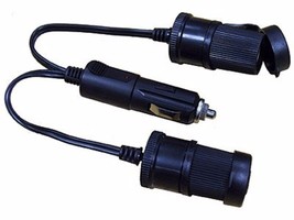 TWIN EXTENSION SOCKET 12 V CIGARETTE LIGHTER ELECTRICAL VEHICLE AUTOMOTI... - $9.75