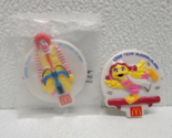 (2) 1988 McDonald&#39;s Olympic Team McDonaldland Badge Clips Happy Meal Toy... - $7.71
